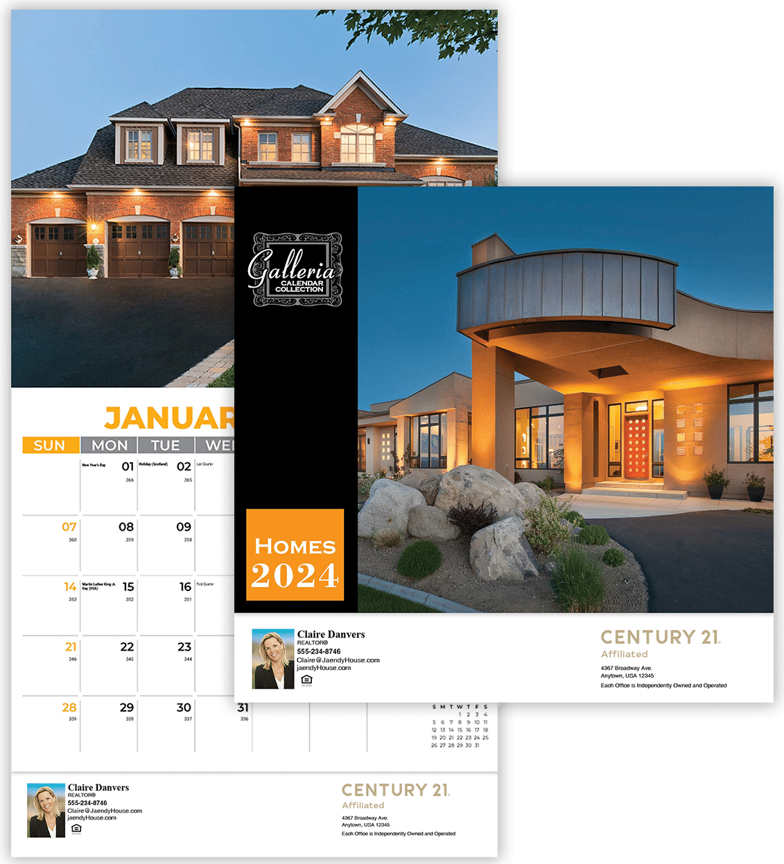 Example of a personalized real estate calendar