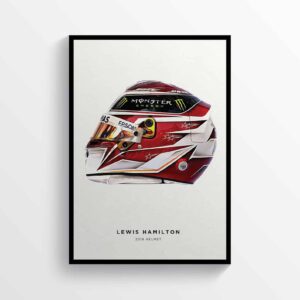 Lewis Hamilton 2019 Helmet F1 Art Poster, F1 Gift, Formula 1, Racing Helmet, Mercedes from the F1 Posters & Prints store collection.