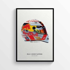 Max Verstappen 2019 Helmet Formula 1 F1, Grand Prix Poster Racing Print from the F1 Posters & Prints store collection.