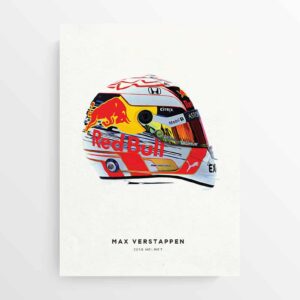 Max Verstappen 2019 Helmet Formula 1 F1, Grand Prix Poster Racing Print from the F1 Posters & Prints store collection.