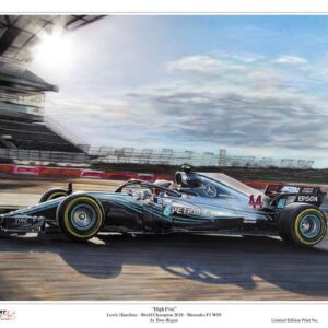 High Five - Lewis Hamilton World Champion 2018F1 Mercedes AMG Petronas W09  by TR Motorsport Art