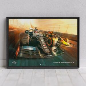 Lewis Hamilton Mercedes F1 Team Poster - Unlimited Run F1 Posters & Prints by AJ_Wellburn