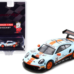 Porsche 911 GT3 R #20 R. Lietz - M. Christensen - K. Estre "Gulf Oil" GPX Racing Winner 24 Hours of Spa (2019) 1/64 Diecast Model Car by Sparky  by Diecast Mania