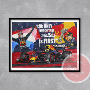 Max Verstappen Red Bull F1 - Limited Edition Print. Formula One Racing, Motorsport wall art, F1 artwork gift, Car poster decor F1 Posters & Prints by Ian Salmon Art