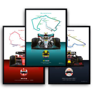 Formula 1 Custom Driver and Circuit poster from the F1 Posters & Prints store collection.