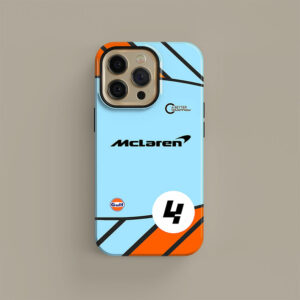 McLaren Gulf Livery Lando Norris Phone case F1 Phone Cases by DIZZY CASE