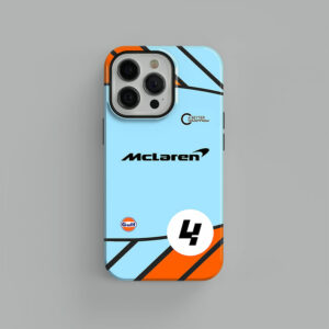 McLaren Gulf Livery Lando Norris Phone case F1 Phone Cases by DIZZY CASE