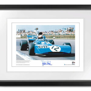 Tyrrell 003 Lithographic Print, signed Sir Jackie Stewart, Formula 1 World Champion F1 Posters & Prints by The Signature Store