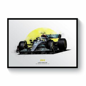 Lewis Hamilton Mercedes AMG Petronas W13 | 2022 Formula 1 Car Print  by Pit Lane Prints