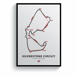 Silverstone British Racing Circuit Print  by Pit Lane Prints