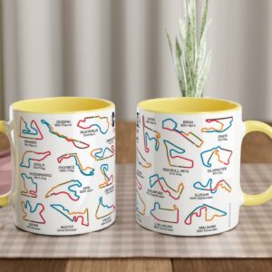 2023 Formula 1 Calendar Mugs - F1 2023 Season Fixture Mugs - All F1 Races  by Billeresque