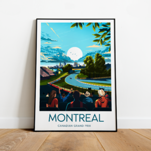 Montreal poster, Canadian Grand Prix, Circuit Gilles Villeneuve artwork, F1 print , Fan art F1 Posters & Prints by ToucanArtwork