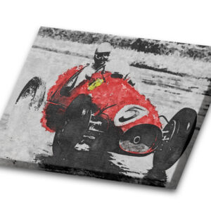 Alberto Ascari Abstract F1 Mixed Media Canvas Print From An Original Paitning Formula 1 Prints Formula One Wall Art Fine Artwork Motorsport Limited Edition from the F1 Posters & Prints store collection.