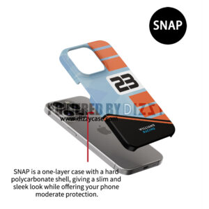 Williams Gulf livery Alex Albon Phone Case F1 Phone Cases by DIZZY CASE