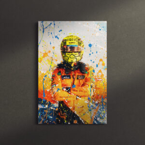 Lando Norris F1 Canvas Wall Art 2024 F1 Posters & Prints by Apex Chicane