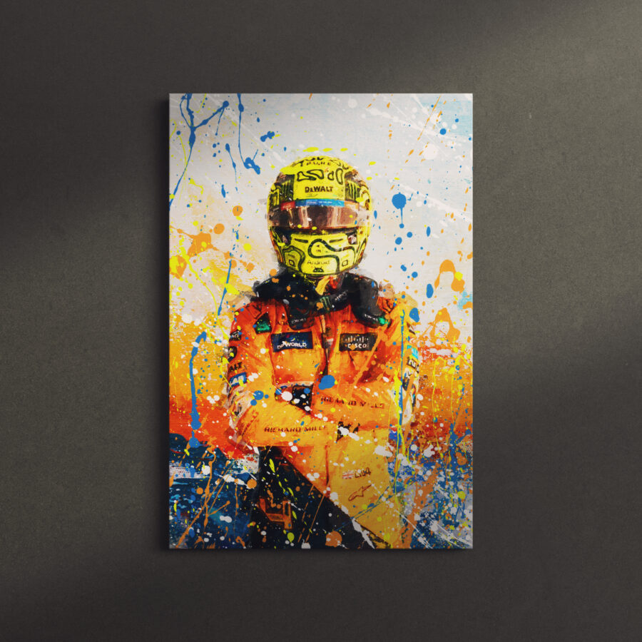 Lando Norris F1 Canvas Wall Art 2024 from the F1 Posters & Prints store collection.