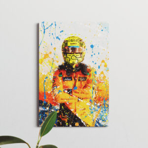 Lando Norris F1 Canvas Wall Art 2024 F1 Posters & Prints by Apex Chicane