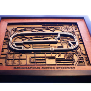 Indy 500 Grand Prix Indianapolis Motor Speedway F1 Race Track Wall Art  by LaserSouq