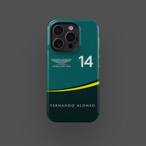 Aston Martin 2024 Fernando Alonso Phone Case from the F1 Phone Cases store collection.