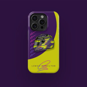 Lewis Hamilton 2024 LH44 Helmet Phone Case from the F1 Phone Cases store collection.