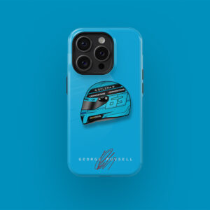 George Russell 2024 Helmet Design Phone Case from the F1 Phone Cases store collection.