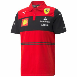 2022 Ferrari Team Polo Shirt (Red) - Small Adults  by Race Crate