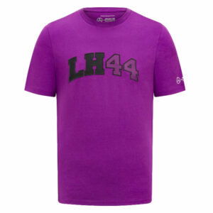 2023 Mercedes AMG Petronas Lewis Hamilton Logo Tee (Purple) - Small Adults  by Race Crate