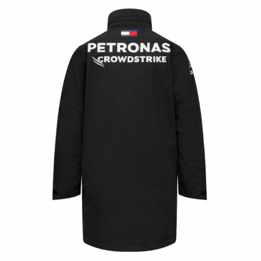 2023 Mercedes AMG Petronas Team Rain Jacket (Black) - Small Adults Mercedes AMG Petronas F1