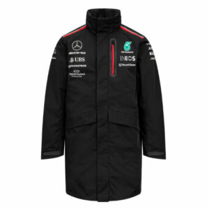 2023 Mercedes AMG Petronas Team Rain Jacket (Black) - Small Adults