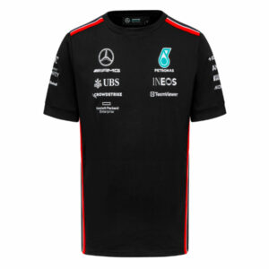 2023 Mercedes AMG Petronas Team Driver T-Shirt - Black - Small Adults  by Race Crate