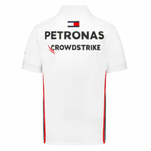 2023 Mercedes AMG Petronas Mens Team Polo Shirt (White) - Small Adults  by Race Crate