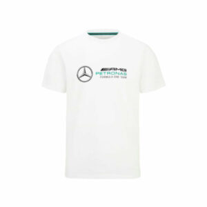 2022 Mercedes AMG Petronas Large Logo Tee (White) - Small Adults  by Race Crate