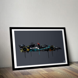 Lewis Hamilton 2023 Mercedes F1 print - Various Sizes. F1 gifts, Formula 1 Wall Art, Formula 1 poster, F1 artwork, Motorsport gift F1 Posters & Prints by Fueled.art