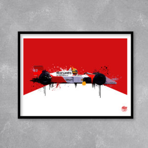 Ayrton Senna McLaren MP4 4 F1 print - Various Sizes. F1 gifts, Formula 1 Wall Art, Formula 1 poster, F1 artwork, Motorsport gift F1 Posters & Prints by Fueled.art