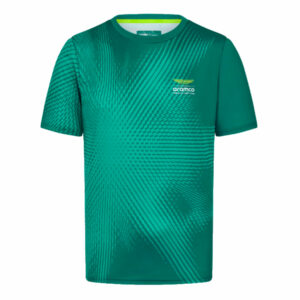 2024 Aston Martin Lifestyle Burst Active T-shirt (Green) - Medium Adults  by Race Crate