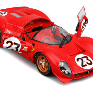 Ferrari 330 P4 #23 Lorenzo Bandini - Chris Amon "Ferrari S.P.A." Winner "24 Hours of Daytona" (1967) "Racing" Series 1/24 Diecast Model Car by Bburago by Diecast Mania