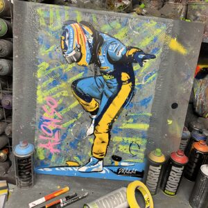 Fernando Alonso, Renault - Graffiti Painting