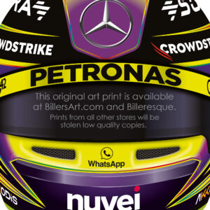 Lewis Hamilton 2024 Mercedes F1 car Poster Print from the F1 Posters & Prints store collection.