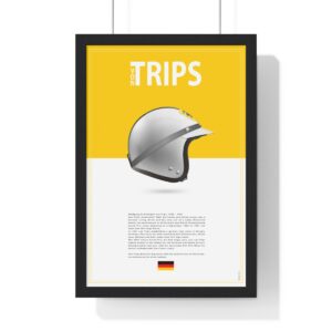 Wolfgang v. Trips Racing Helmet Framed from the F1 Posters & Prints store collection.