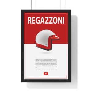 Clay Regazzoni Racing Helmet Framed from the F1 Posters & Prints store collection.