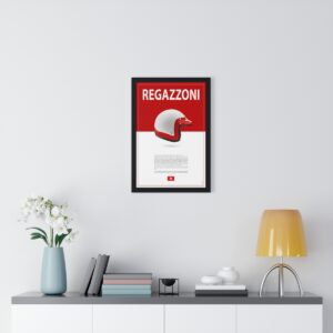 Clay Regazzoni Racing Helmet Framed from the F1 Posters & Prints store collection.