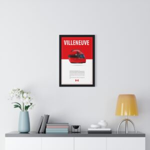 Gilles Villeneuve Racing Helmet Framed from the F1 Posters & Prints store collection.