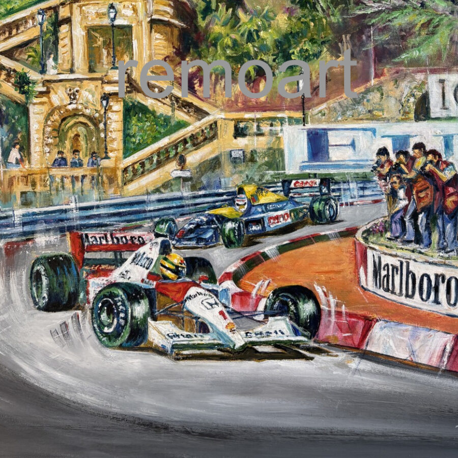 Aryton Senna - Limited Edition Print - Monaco Grand Prix - F1 wall poster - F1 Art from the F1 Posters & Prints store collection.