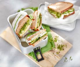 Grünes Sandwich