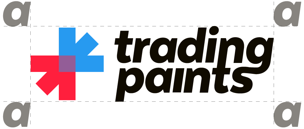 Trading Paints logo clearspace