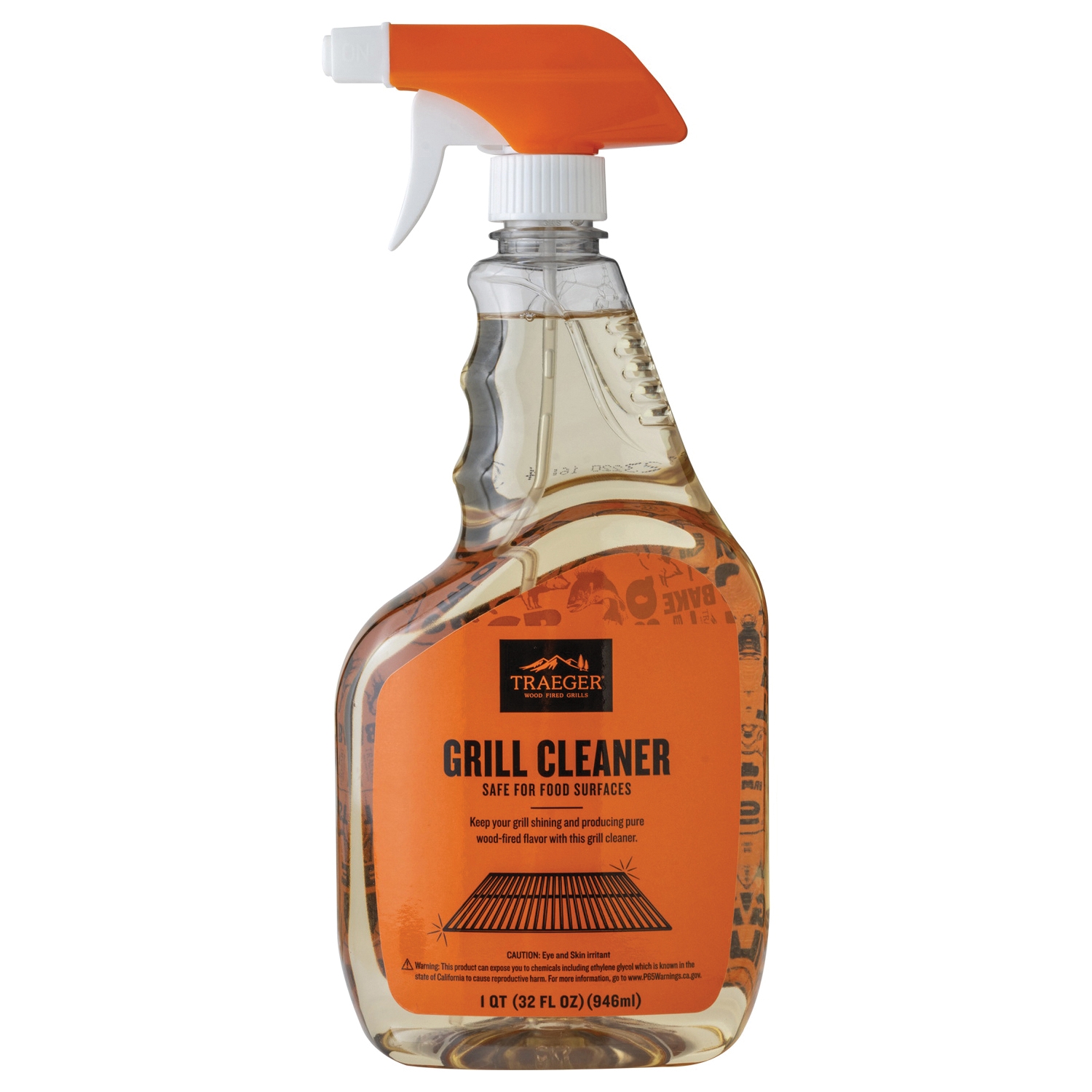 BAC403 Grill Cleaner, Liquid, Clear, 32 oz, Spray Bottle