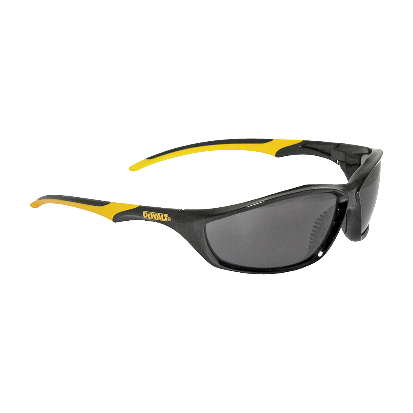 DPG54-2C Safety Glasses, Smoke Lens, Black/Yellow