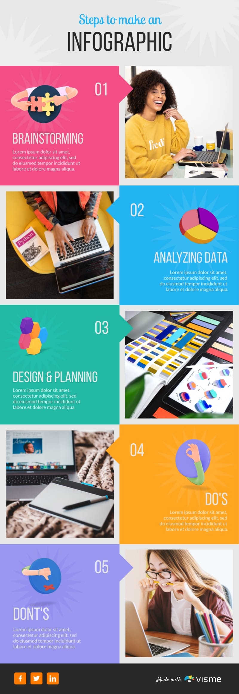 Infographic Steps Template