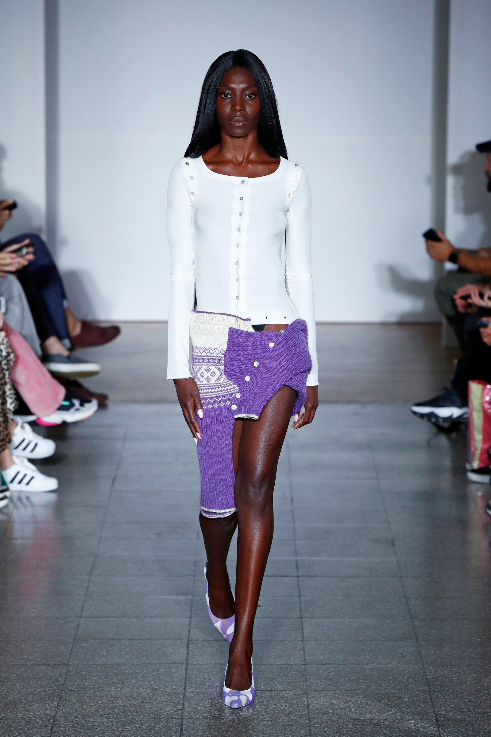 Image may contain Shoe Clothing Footwear Apparel Human Person and Runway