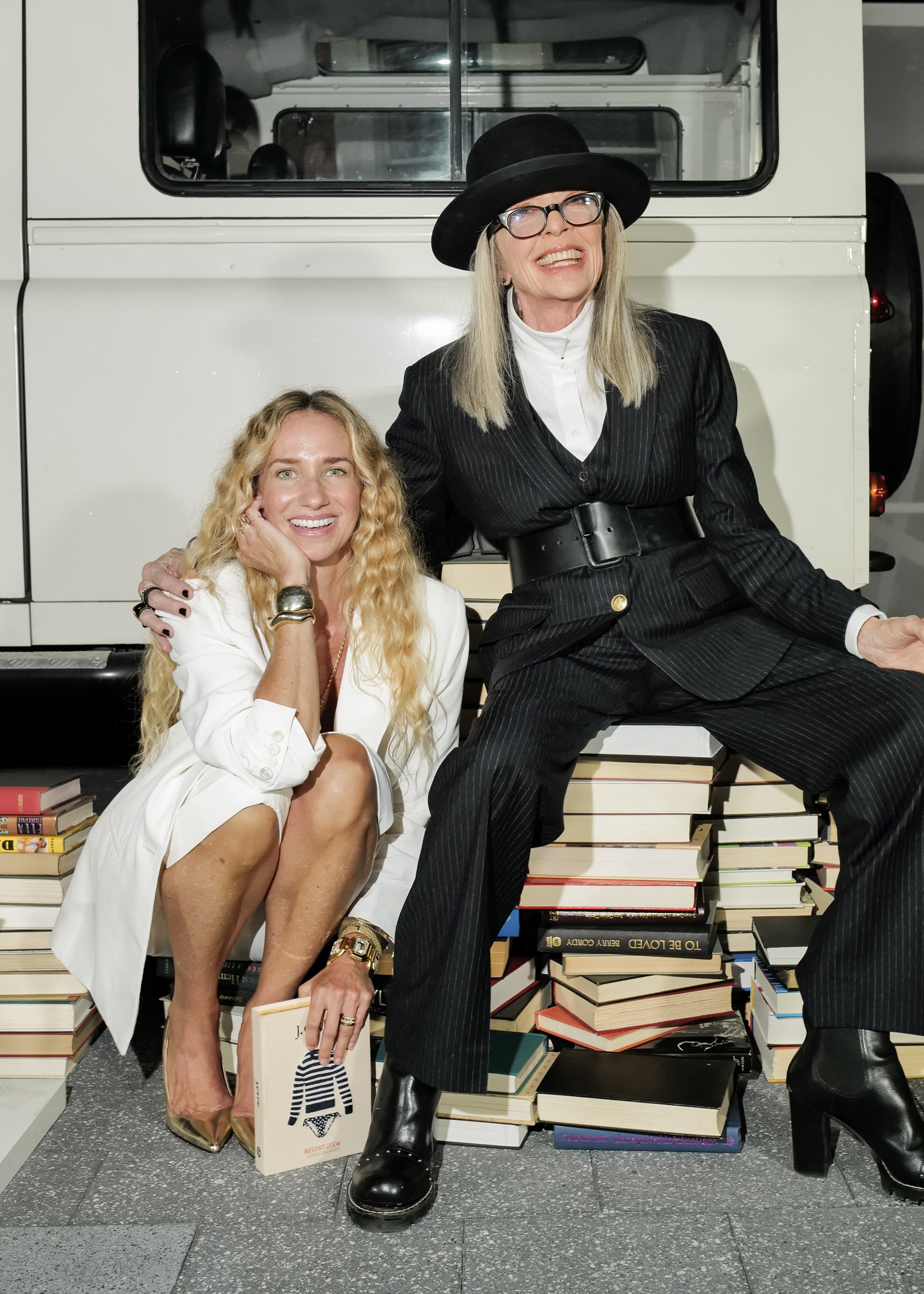 Diane Keaton with J.Crew's Olympia Gayot